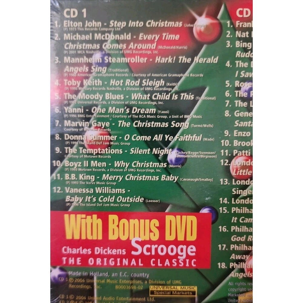 Christmas Past and Present - Music CD  Plus Bonus DVD Of Scrooge New Holidays - Picture 3 of 4